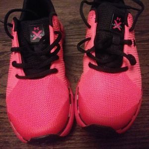 Worn once grey and black around the bottom of shoe